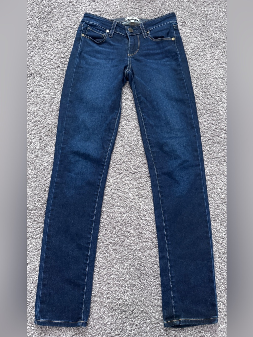 PAIGE Dark Indigo Skylinr Skinny Jeans-24